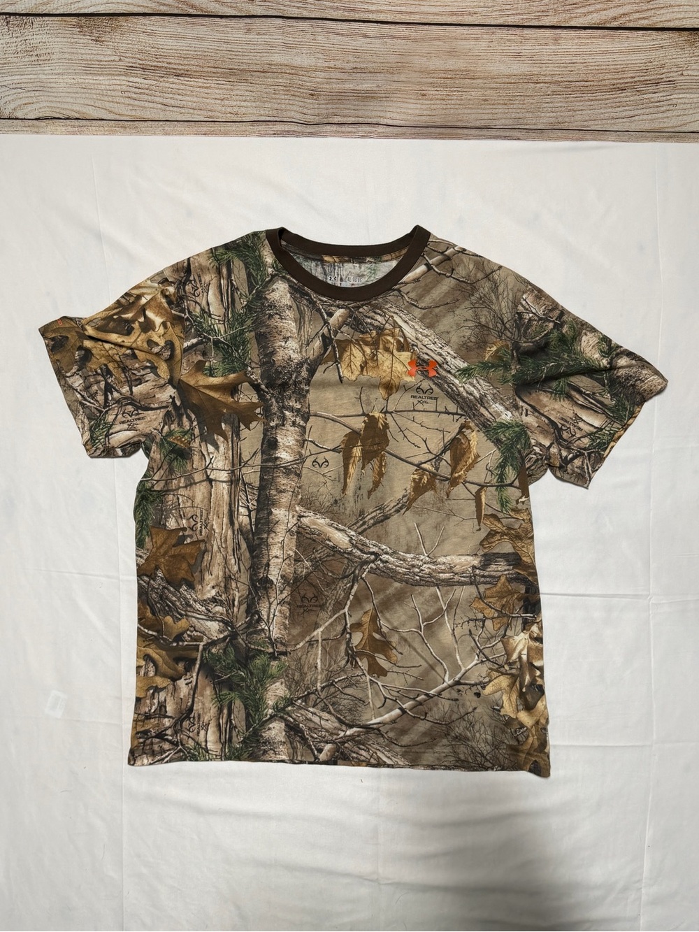 Under Armour Realtree Xtra camouflage T-shirt in men's XL.